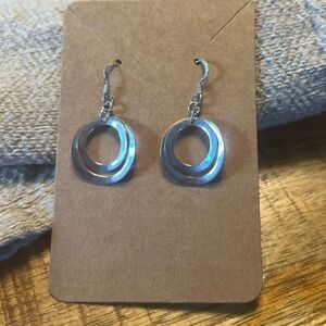 Silver dangle earrings